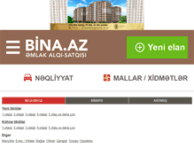 Tablet Screenshot of bina.az